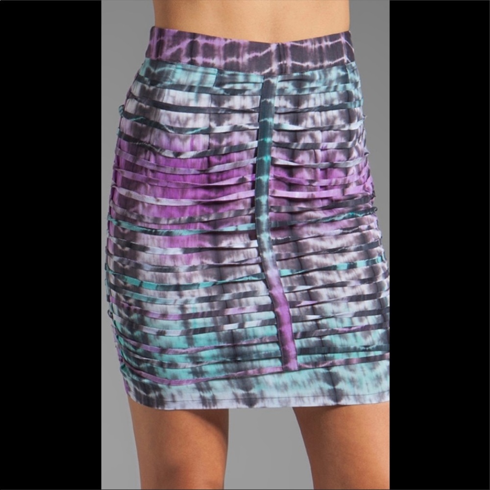 NWT Lovers + Friends Uh Huh Mini Skirt in Tie Dye